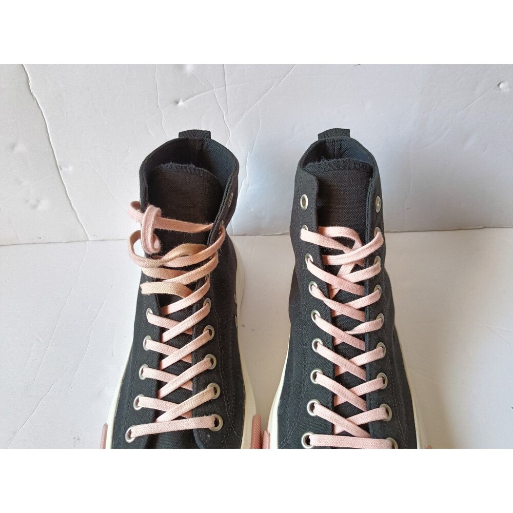 PF Flyers All American Shoes Women’s 8.5 Men's 7 High Top Shoes Black - Picture 3 of 10